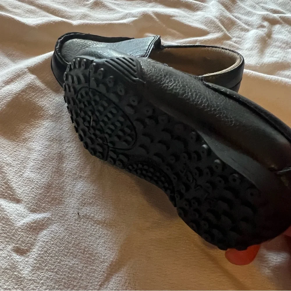 🔴Boys Palace black dress loafers size 5.